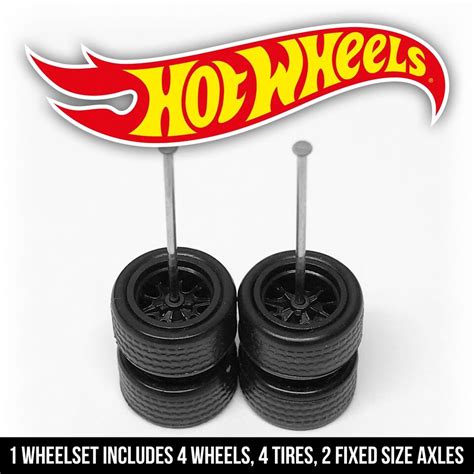 1 64 Scale 10 SPOKE MUSCLE Real Riderz Wheels And Tires Set For Hot Wheelz EBay