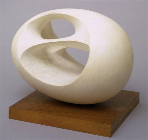 Barbara Hepworth Oval Sculpture No 2 1943 Cast 1958 Plaster On
