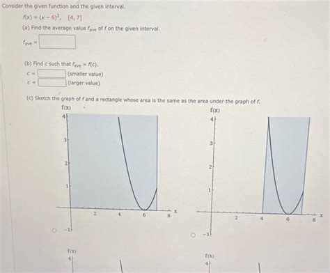 Solved Consider The Given Function And The Given Interval Chegg