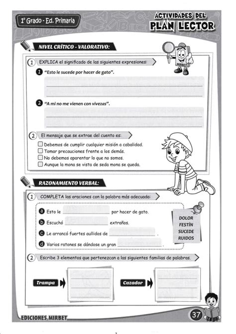 Plan Lector Cuaderno De Trabajo Grado Primaria Ii Parte