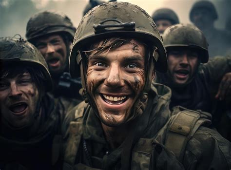 Premium Ai Image A Group Of Military Men