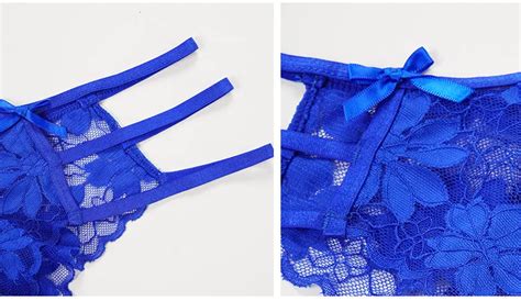 Custom Logo Sexy Panties Lace Lingerie Womens Sexy Underwear High Waist See Through V Back Cross