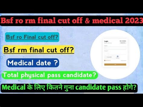 Bsf Ro Rm Final Cut Off Bsf Ro Rm Medical Date Bsf Ro