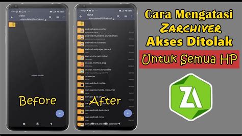 Cara Mengatasi Zarchiver Akses Ditolak Di Semua Hp Android Youtube