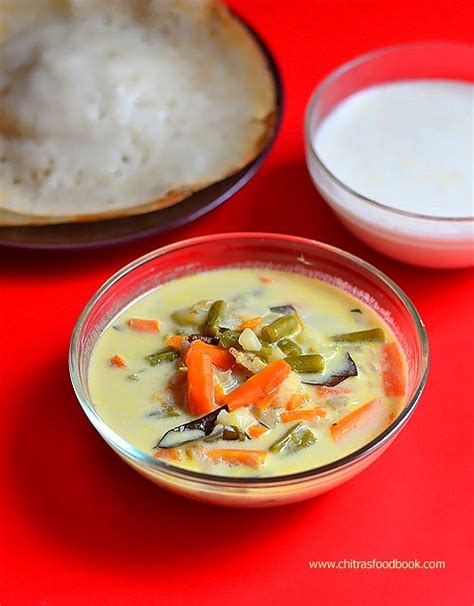 Kerala Vegetable Stew Ishtu Recipe Side Dish For Appam Idiyappam Chitras Food Book