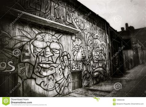 Graffiti On The Side Of A Building Editorial Stock Photo Image Of