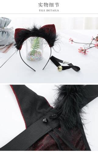 Sexy Women Cat Cosplay Uniform Devil Maid Lingerie Bikini Roleplay Costume Dress EBay