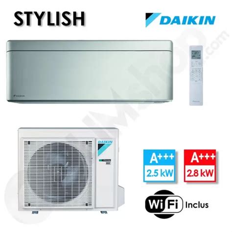 Climatiseur Stylish FTXA25CS Et RXA25A Argent Silver Daikin