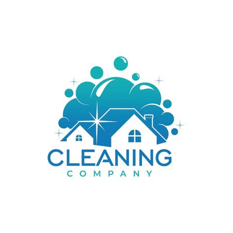 Premium Vector | Cleaning company logo design vector