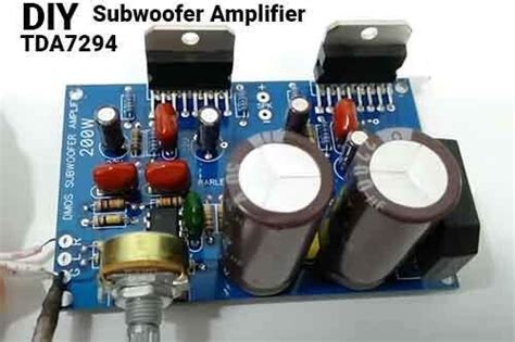 Tda7294 Subwoofer Amplifier Schematic Pcb Layout Artofit