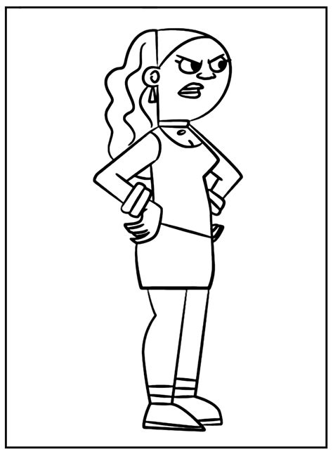 Valerie Gray Danny Phantom Coloring Page Free Printable Coloring Pages