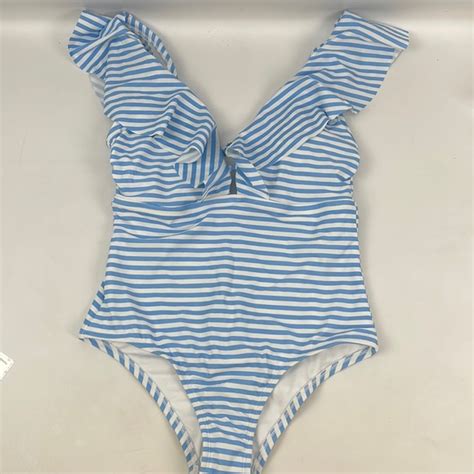 Kona Sol Swim Nwt Womens Ruffle Medium Coverage One Piece Swimsuit