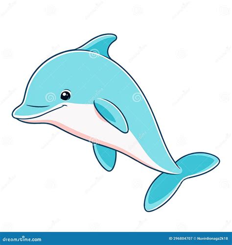 Chibi Dolphin Clipart Illustration Stock Image Illustration Of Chibi