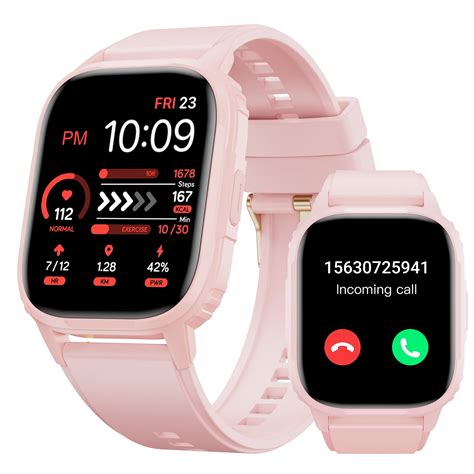 KAKA Women's Smartwatch, 2.01 Inch HD Screen, IP68 Waterproof, Fitness