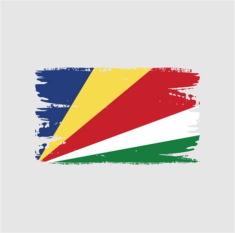 Flag of Seychelles with brush style 5066885 Vector Art at Vecteezy