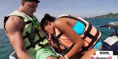 Skinny Amateur Thai Teen Cherry Giving Blowjob On A Jet Ski Outdoor Cherry Loves Tnaflix