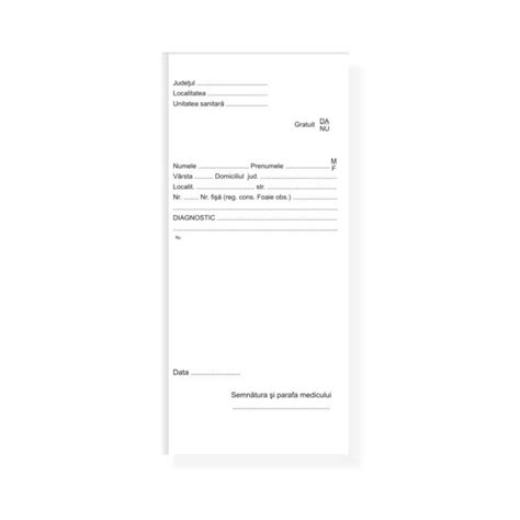 reteta medicala   carnet  file imprimat tipizat darcom