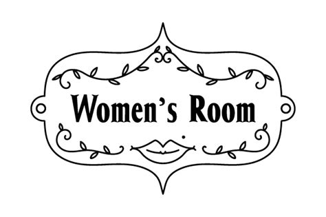 Vintage Women's Room Sign SVG Cut file by Creative Fabrica Crafts ...