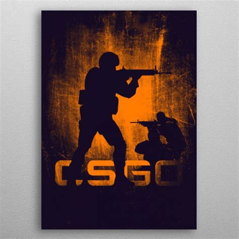 CSGO Counter Strike Military Poster Print | metal posters - Displate ...