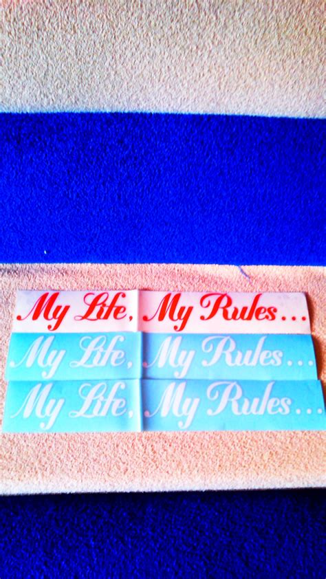 Наклейка My Life, My Rules Моя жизнь, Мои правила — Lada 21093, 1,5 л ...