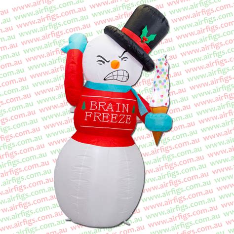 1.8m Animated Brain-Freeze Shivering Snowman Inflatable – Airfigs ...