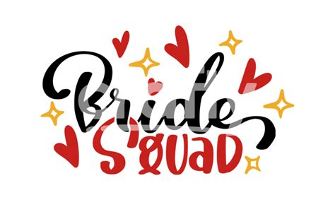 Bride Squad Svg Cut File Wedding Quotes Svg Crafty