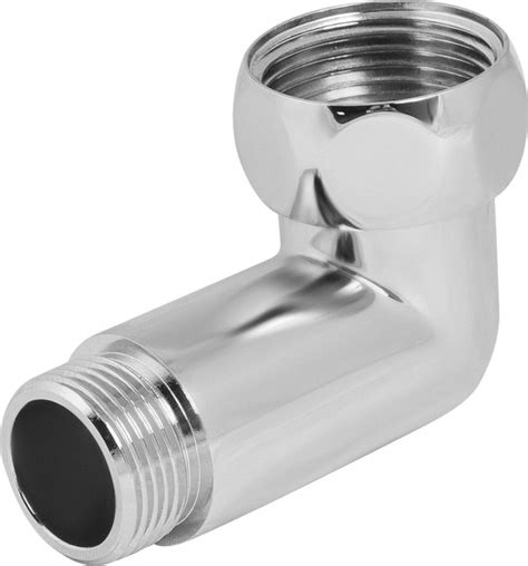 Соединитель для полотенцесушителя, угловой, 1"x3/4" из хромированной ...
