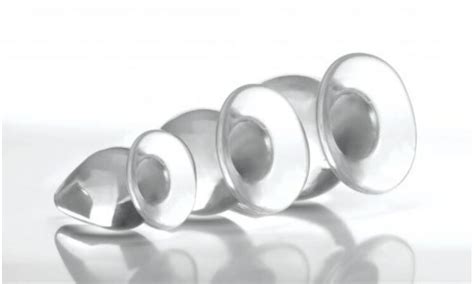 Triple Cones Anal Plug Set Of Clear