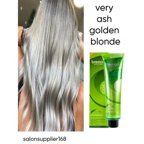 Bremod Hair Color 12 88 VERY ASH GOLDEN BLONDE With Oxidizer SMALL 100ml Shopee Philippines