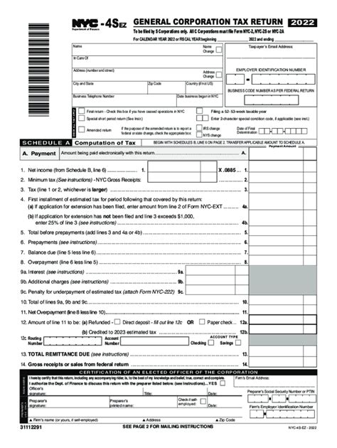 Corporation tax forms (current year) - Tax.NY.gov: Fill out & sign ...