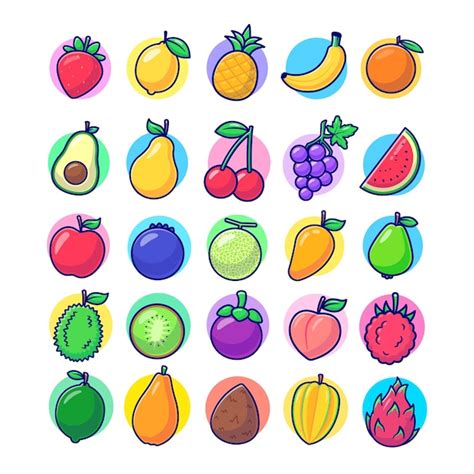 Im Genes De Fruta Dibujo Descarga Gratuita En Freepik