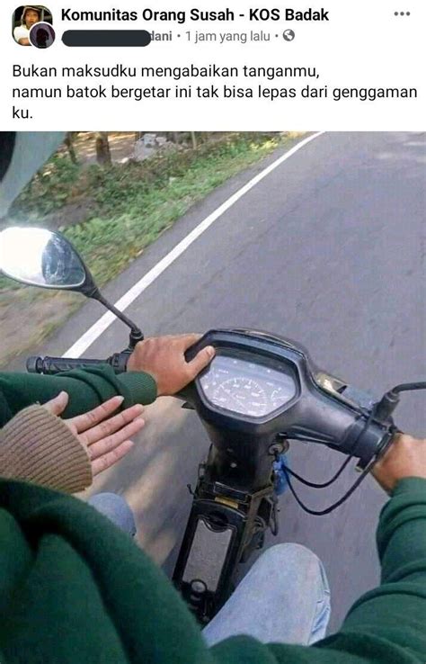10 Meme Lucu Pacaran Naik Motor Ini Dijamin Bikin Ketawa