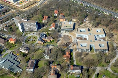 Dortmund Aus Der Vogelperspektive Erweiterungs Neubau Auf Dem