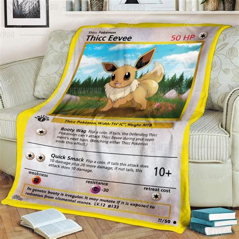 Quilted Eevee Custom Throw Blanket Hot Sale 2025