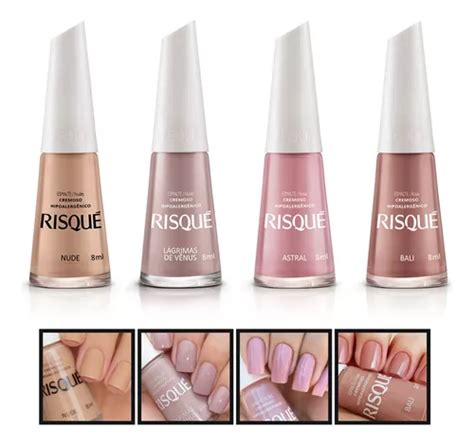 Kit Esmalte Risque Cores Tons De Nude Cremoso Atacado Mercadolivre