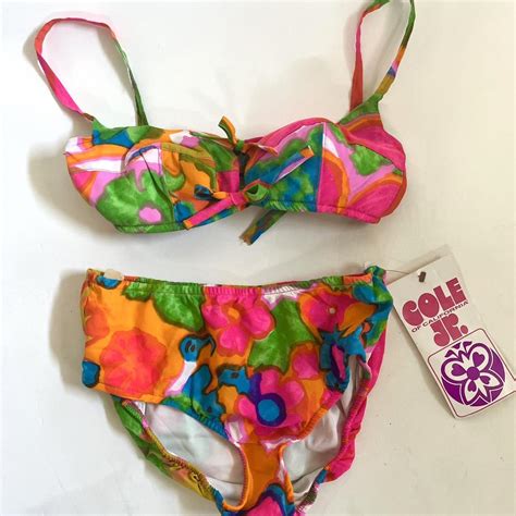 Deadstock S Vintage Floral Bikini Has Original Depop