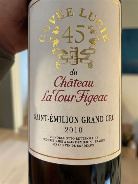 2018 Château La Tour Figeac Lucie 45 France Bordeaux Libournais St