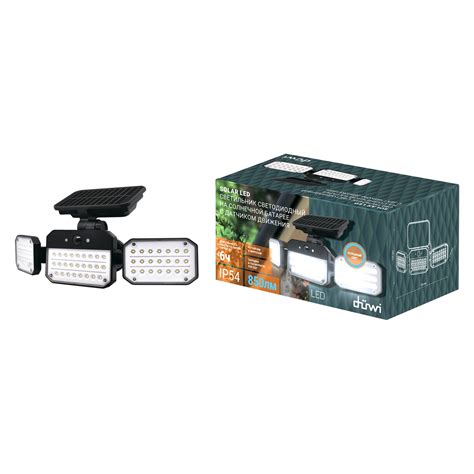 Прожектор светодиодный с датчиком движения duwi Solar 14Вт 6500К IP65 ...