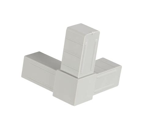 Black And Grey Polyamide 3 Way Corner Tube Connectors