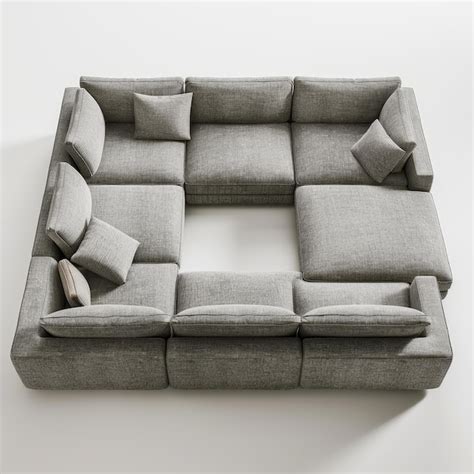 square sofa   square design   side premium ai generated image