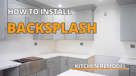 How To Install A Subway Tile Backsplash In Your New Kitchen Youtube