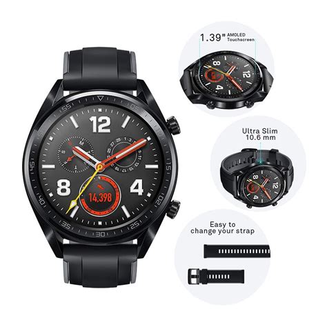 Buy Huawei Watch GT Sport Black 46mm in Dubai, Abu Dhabi, Sharjah, UAE ...