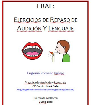 El Blog De L S Maestr S De Audicion Y Lenguaje Eral Ejercicios De