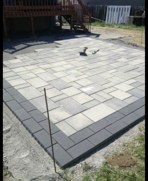 Belgard Lafitt Grana Paver Patio In Victorian With 6×9 Border In