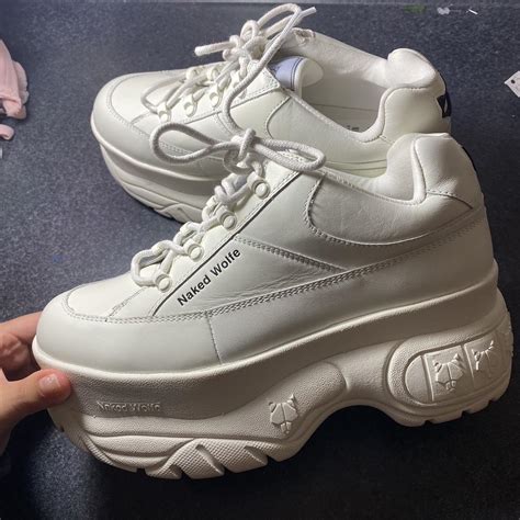 Naked Wolfe Sporty White Leather Retail Depop