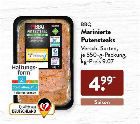 BBQ Marinierte Putensteaks Angebot bei ALDI SÜD 1Prospekte de