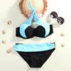 Triangle Push Up Bandeau Padded Bra Bikini Set Beachwear Beach