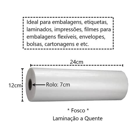 Bobina Bopp Fosco 24cm x 350m A4 Ofício Panela de Ferro Fundido