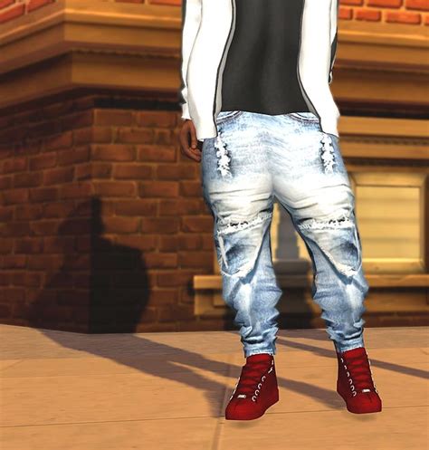 Ebonix Urban Male Jeans Sims 4 Men Clothing Sims 4 Male Clothes