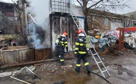 Ziua de Cluj INCENDIU în Cluj Napoca Container plin cu cauciucuri